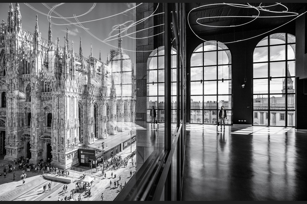 Marco Tagliarinos photograph of The Piazza Duomo in Milan Italy by Italo Rota and Fabio Fornasari Source Marco Tagliarino