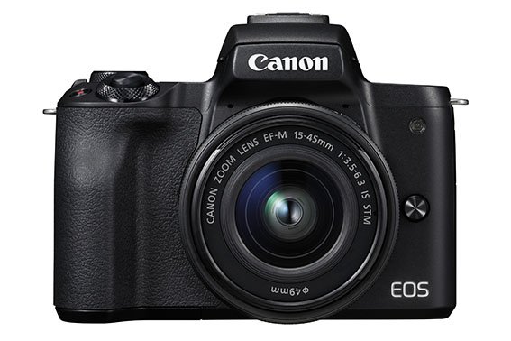 19 EOS M50 BK The Front EF M15 45 STM