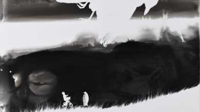 İlgen Arzık / Gerçek Bir Hikaye 6 kusku suspicion 2018 fotogram photogram 43 x 63 cm 2