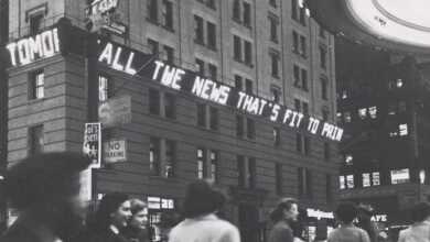 New York Times, 1800’lü Yılları Dijital Ortama Aktarıyor 1 Beginning in 1928 news bulletins flashed on an electric zipper in Times Square The New York Times Photo Archives3