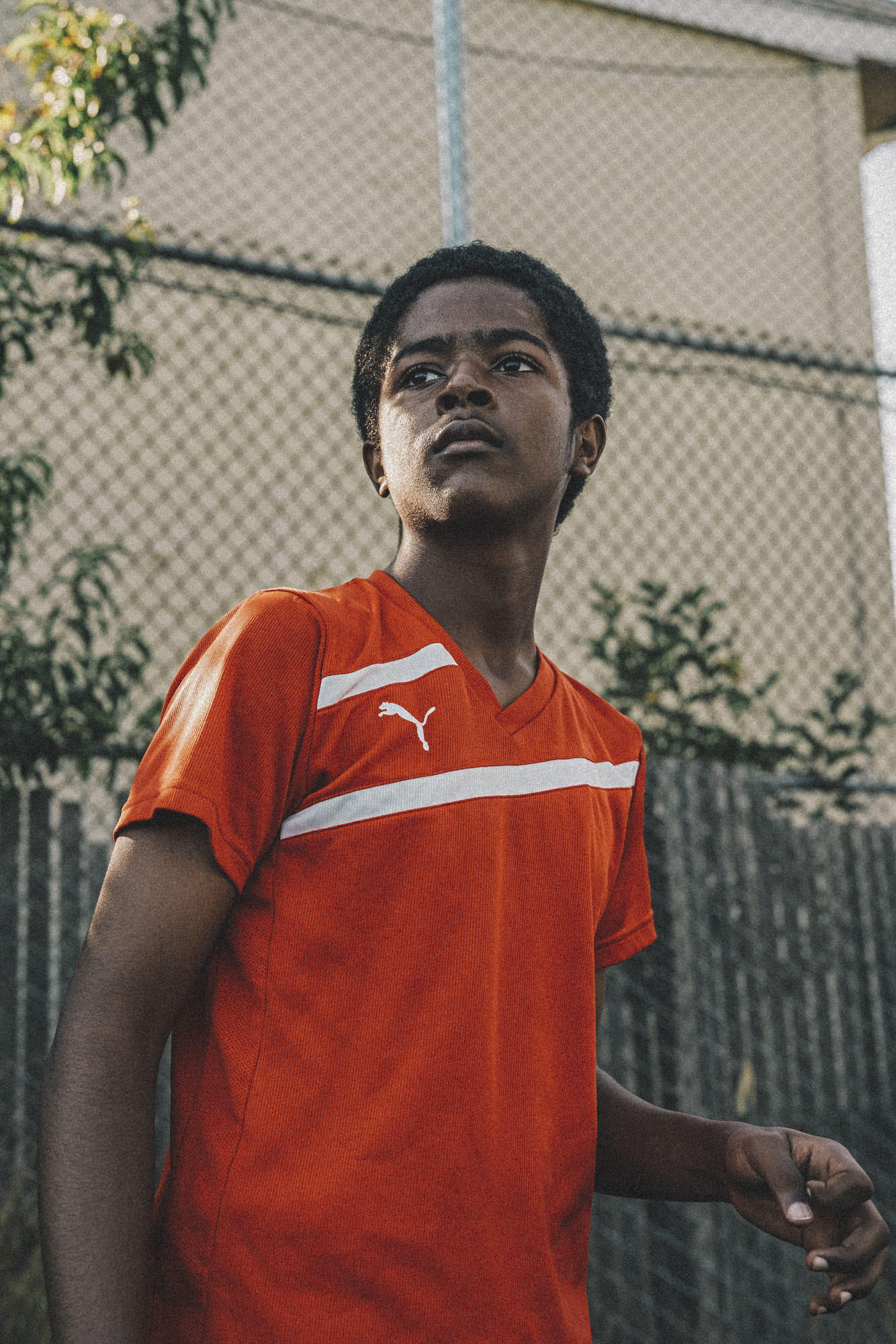 Kirubel. Soccer Without Borders soccer practice at Oakland International High School, Calif., United States.