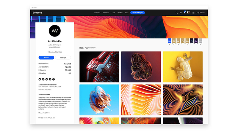 Adobe’dan, Behance Güncellemesi 1 Adobe Behance Redesign 4 1
