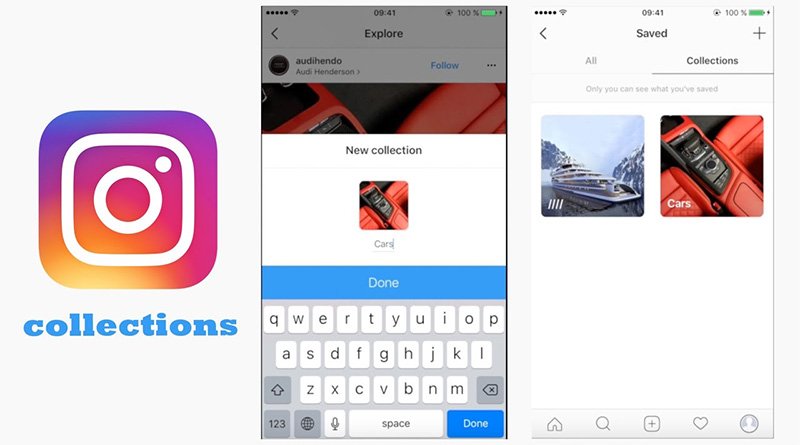 Instagram Collections header