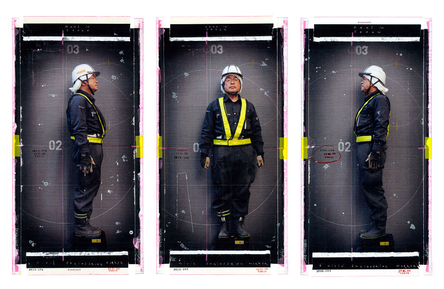 Frank Le Petit : Hatarakimono 3 Photographer creates project with 100 Japanese workers and their uniforms paying homage to these people who really enjoy working 5ca5b0a7540c0 880
