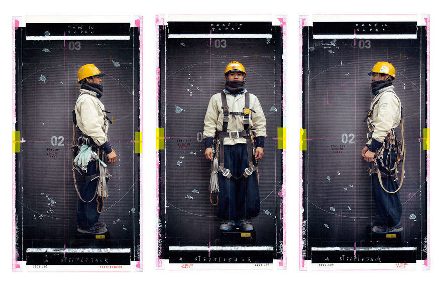 Frank Le Petit : Hatarakimono 6 Photographer creates project with 100 Japanese workers and their uniforms paying homage to these people who really enjoy working 5ca5b0b73fb27 880