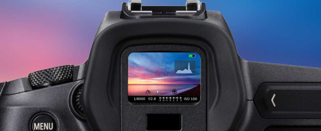 Aynasız Kameralar ve DSLR'ler - Baş Başa! 4 electronic viewfinder