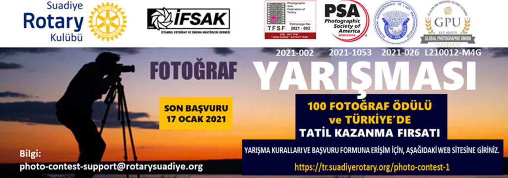 İstanbul Suadiye Rotary Kulübü – İFSAK 1. Uluslararası Fotoğraf Yarışması 