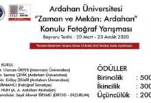 “Zaman ve Mekan: Ardahan” Fotoğraf Yarışması 15 2020 038 afis guncel head
