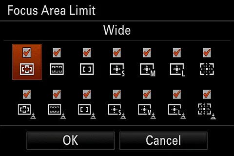 Sony a7C inceleme: Kompakt boyut, büyük sensör görüntü kalitesi 21 AF Area Modes