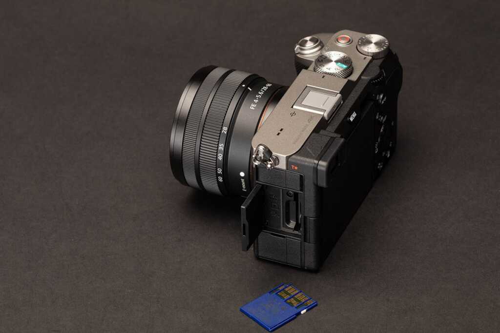 Sony A7c SD Card Slot