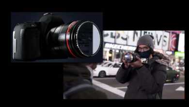 This Mirror Lens Filter Lets Models See Their Own Poses