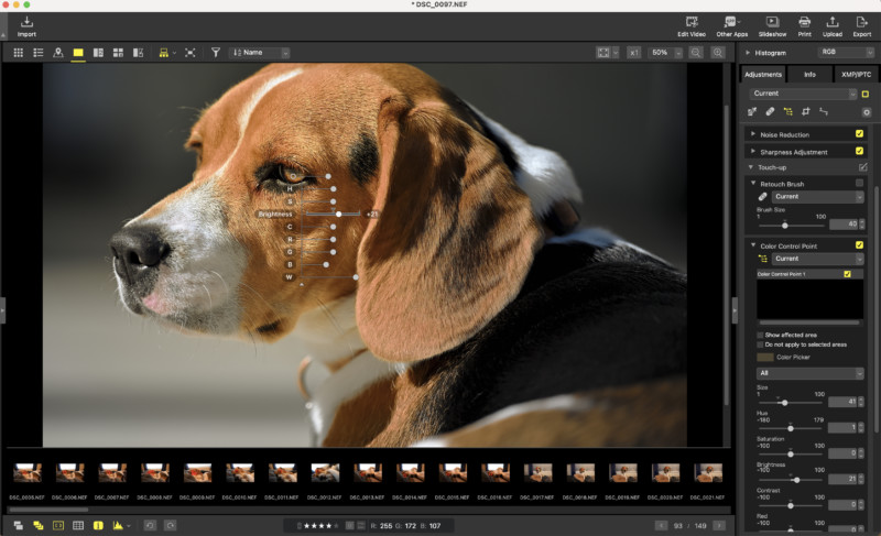 Nikon NX Studio İncelemesi: Daha İyi Olabilecek Güzel Bir Başlangıç 9 Color Control Point SLiders 800x487 1