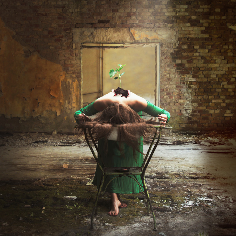 Veronika Lavey'in Kavramsal Fotoğrafçılığı 4 In decay she grew 800x800 2