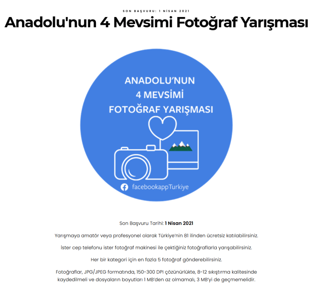 Facebook Türkiye Anadolu’nun en güzel fotoğraflarını arıyor 2 Facebook Türkiye Anadolu’nun en güzel fotoğraflarını arıyor
