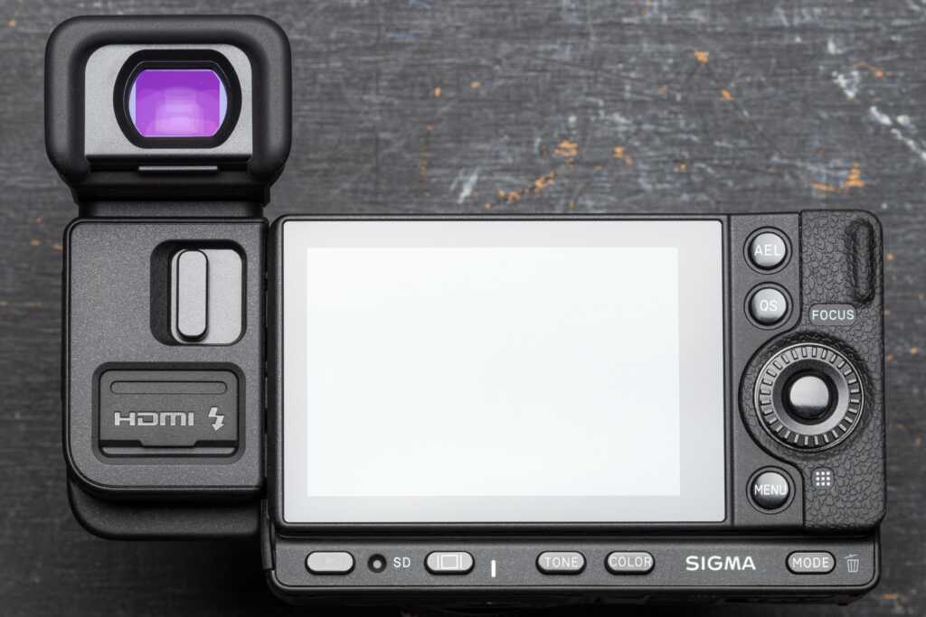 Sigma fp L rear EVF