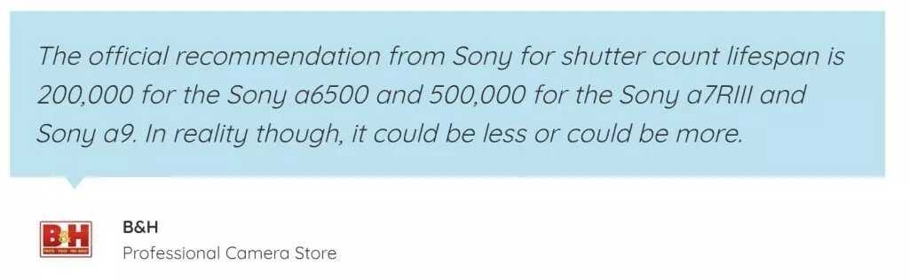 Sony Shutter Sayısı Öğrenme? 4 b and h camera customer service feedback 1024x316 1