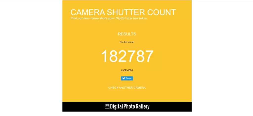 Sony Shutter Sayısı Öğrenme? 11 camerashuttercount.com screenshot 4 1024x471 1