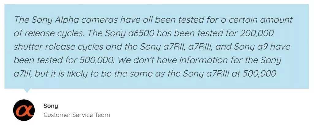 Sony Shutter Sayısı Öğrenme? 3 sony customer service feedback 1024x409 1