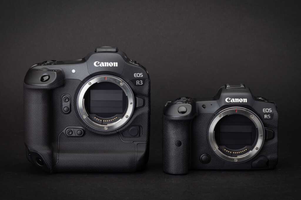 Canon EOS R3 and R5