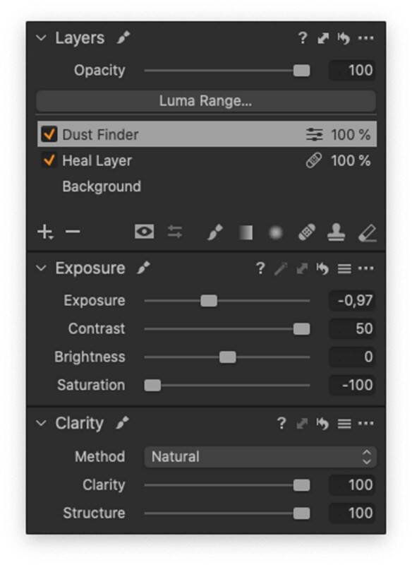 Capture One Pro'da Toz Lekeleri Nasıl Ortaya Çıkarılır ve Kaldırılır 4 clean dust co 2