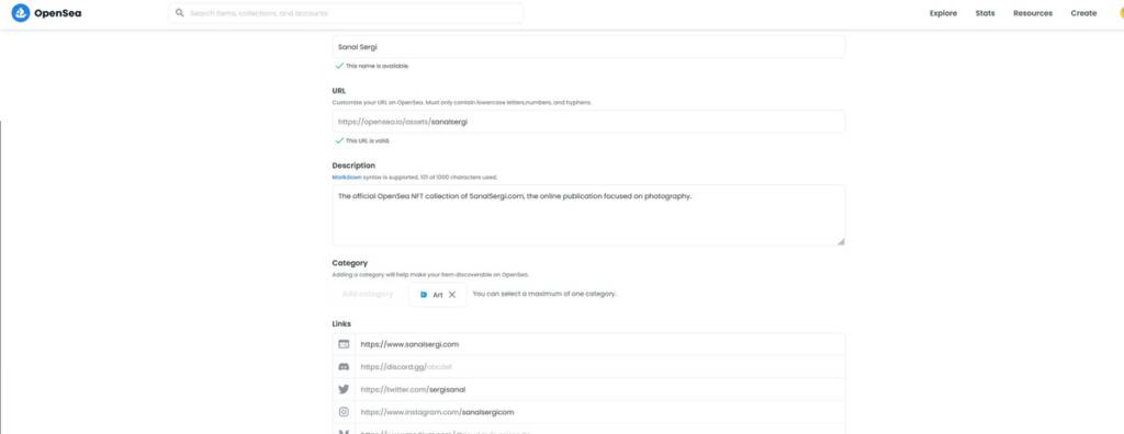 Ücretsiz NFT Oluşturma ve Satma 5 openseacollection2 800x464 1