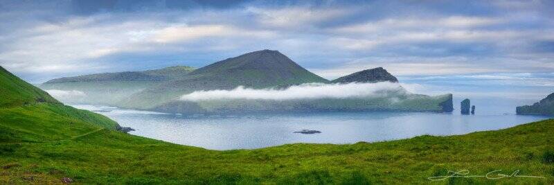 Serenity Fjord Faroe Island Gintchin Fine Art 800x267 1