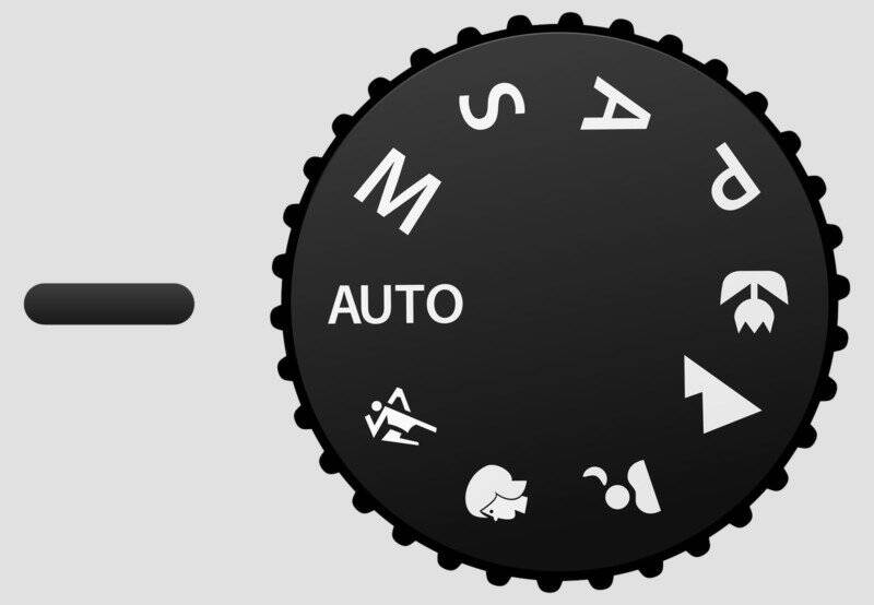 auto mode on camera mode dial