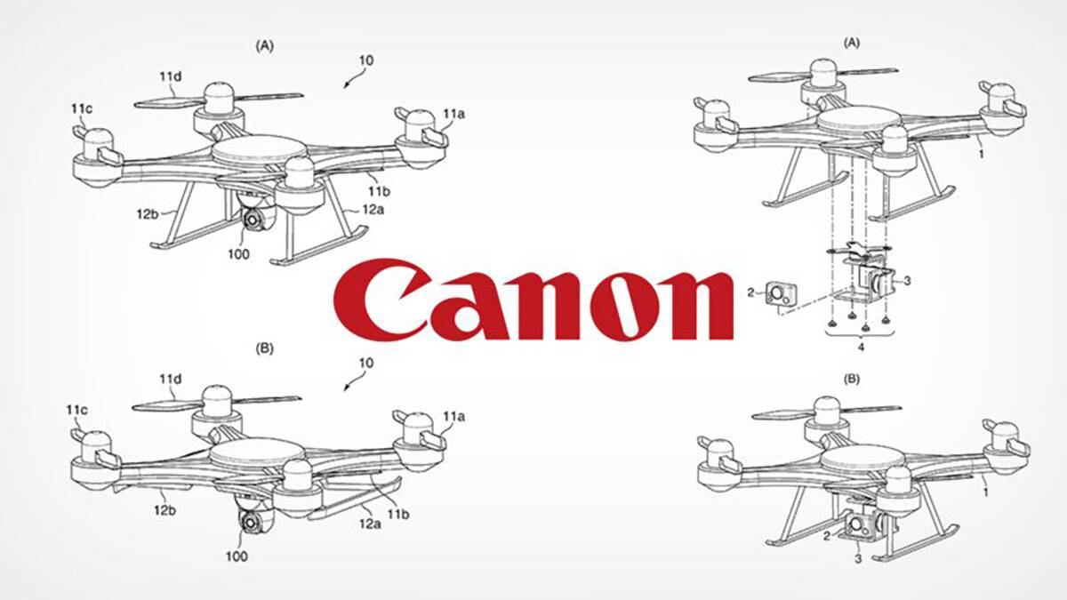 Canon Tuketici Duzeyinde Dronelar icin bir Gimbal Sistemi Tasarladi