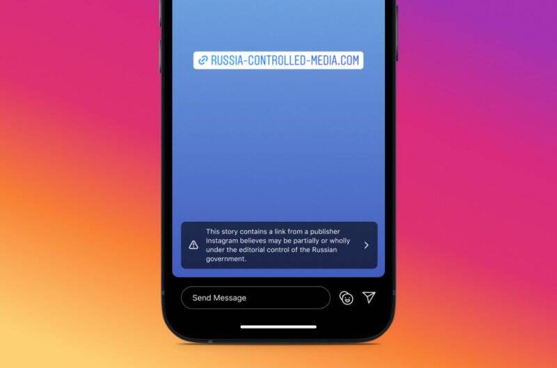 Instagram, Rus Devlet Medyasına Bağlantıları Olan Gönderileri Düşürüyor