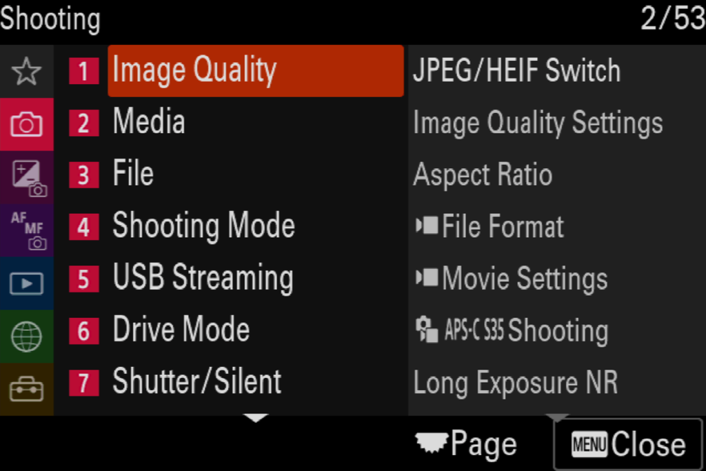 Sony a7 IV vs a7R III: 2022'de hangisi daha iyi? 4 Sony a7IV menus