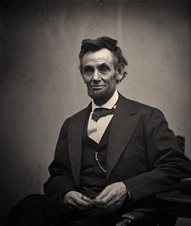 Siyah Beyaz Fotoğrafın Kısa Tarihi 7 Portrait of Abraham Lincoln 16th U.S. President 1865 Alexander Gardner