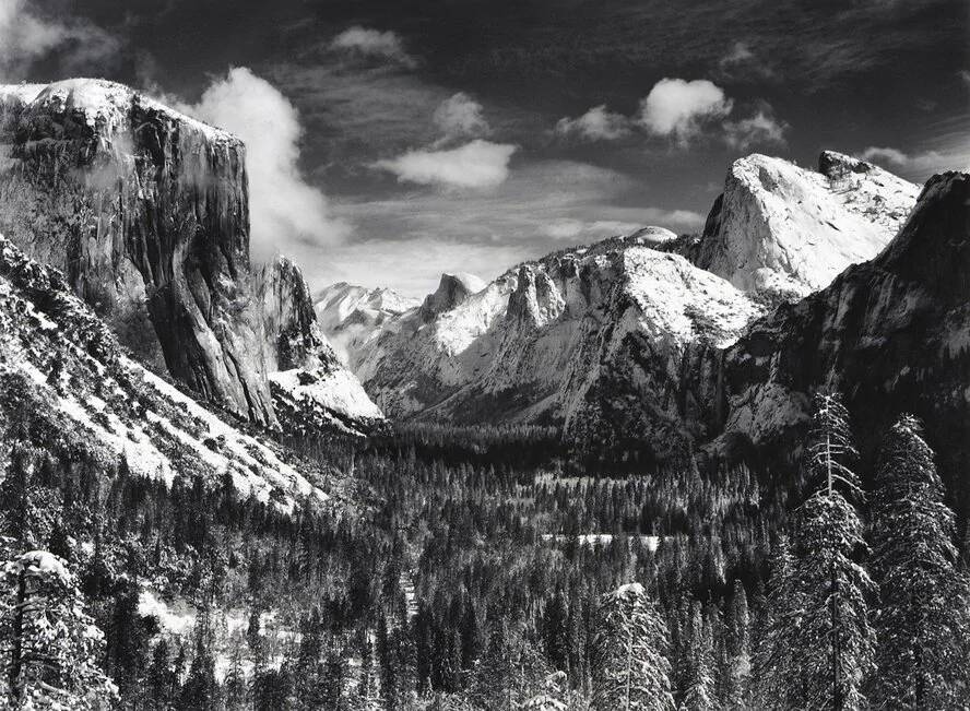 Siyah Beyaz Fotoğrafın Kısa Tarihi 8 Yosemite Valley Winter C.1959 Ansel Adams