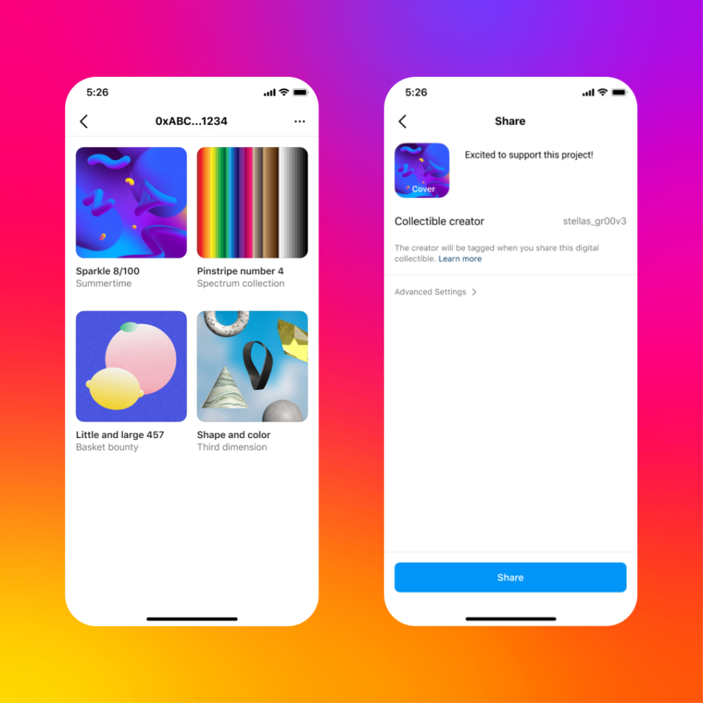Instagram'da NFT Böyle Görünüyor 3 Instagram'da NFT Böyle Görünüyor