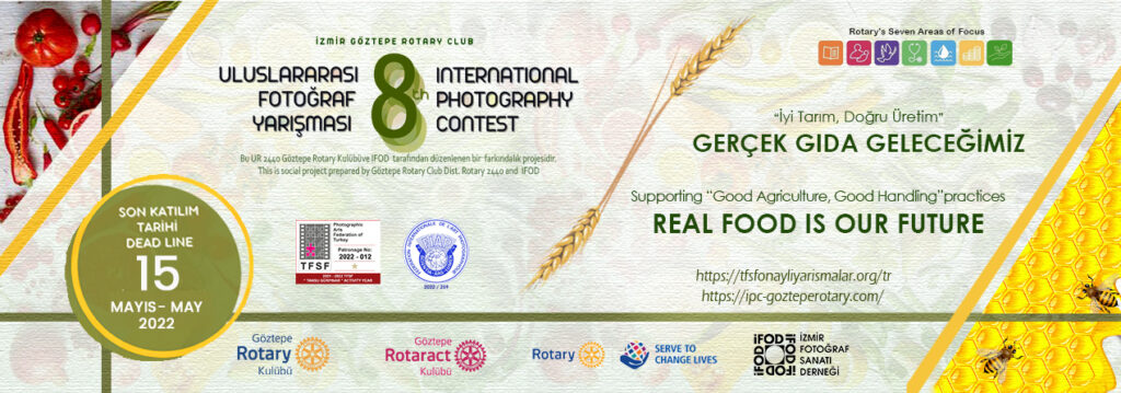 İzmir Göztepe Rotary Kulübü Derneği - İFOD 8. Uluslararası Fotoğraf Yarışması 2 İzmir Göztepe Rotary Kulübü Derneği - İFOD 8. Uluslararası Fotoğraf Yarışması son katılım tarihi 15 Mayıs 2022'dir ve yarışmaya katılım ücretsizdir.