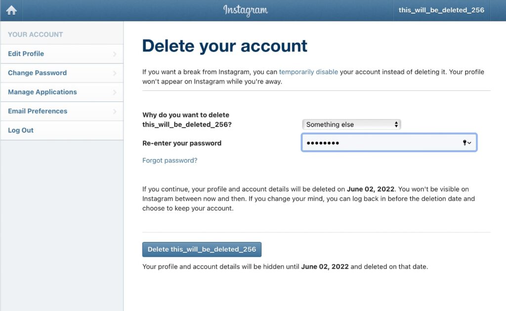 Instagram Hesabınızı Nasıl Silebilirsiniz? 3 Instagram Hesabınızı Nasıl Silebilirsiniz?