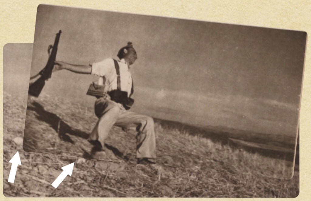 Düşen Asker: Capa'nın İkonik Savaş Fotoğrafı Aslında Gerda Taro'ya mı ait? 7 crop points in the falling soldier photo