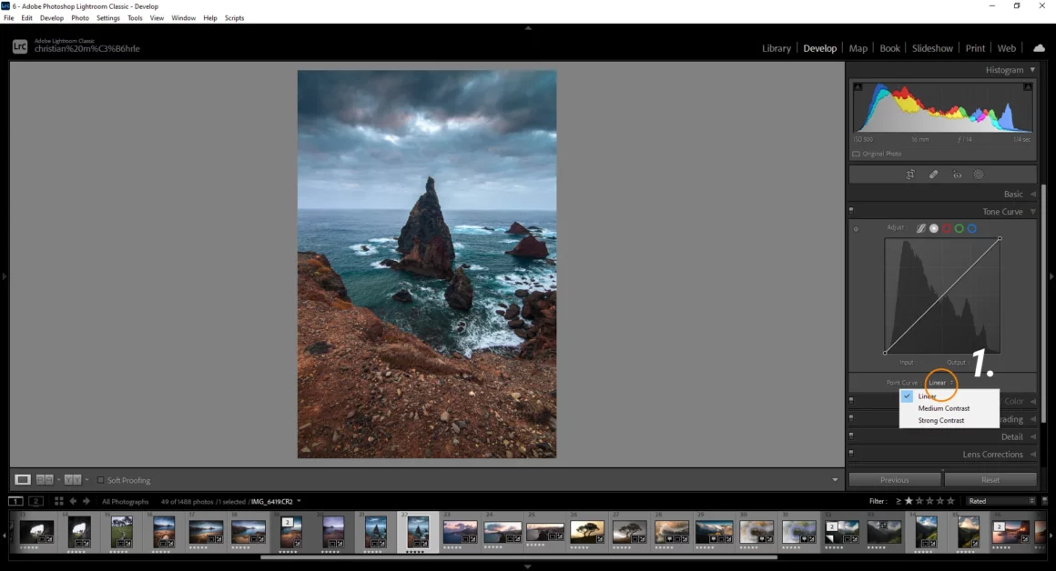Yeni Başlayanlar için 70 Adobe Lightroom Classic İpuçları, Püf Noktaları ve Kısayollar 5 34 tone curve preset