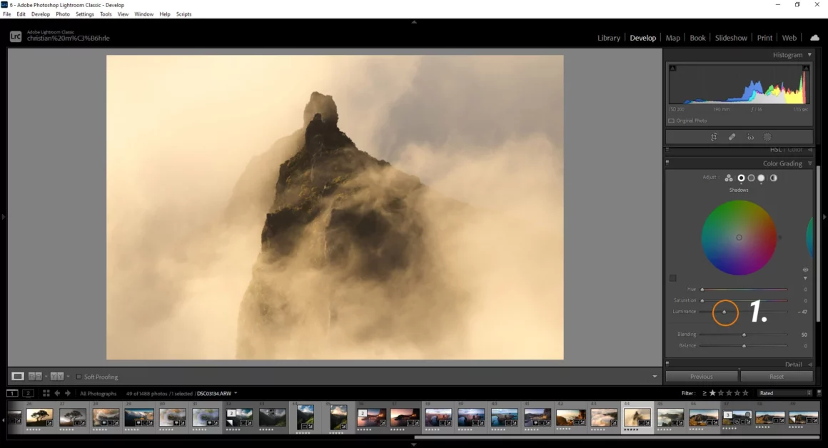 Yeni Başlayanlar için 70 Adobe Lightroom Classic İpuçları, Püf Noktaları ve Kısayollar 7 47 contrast with split toning