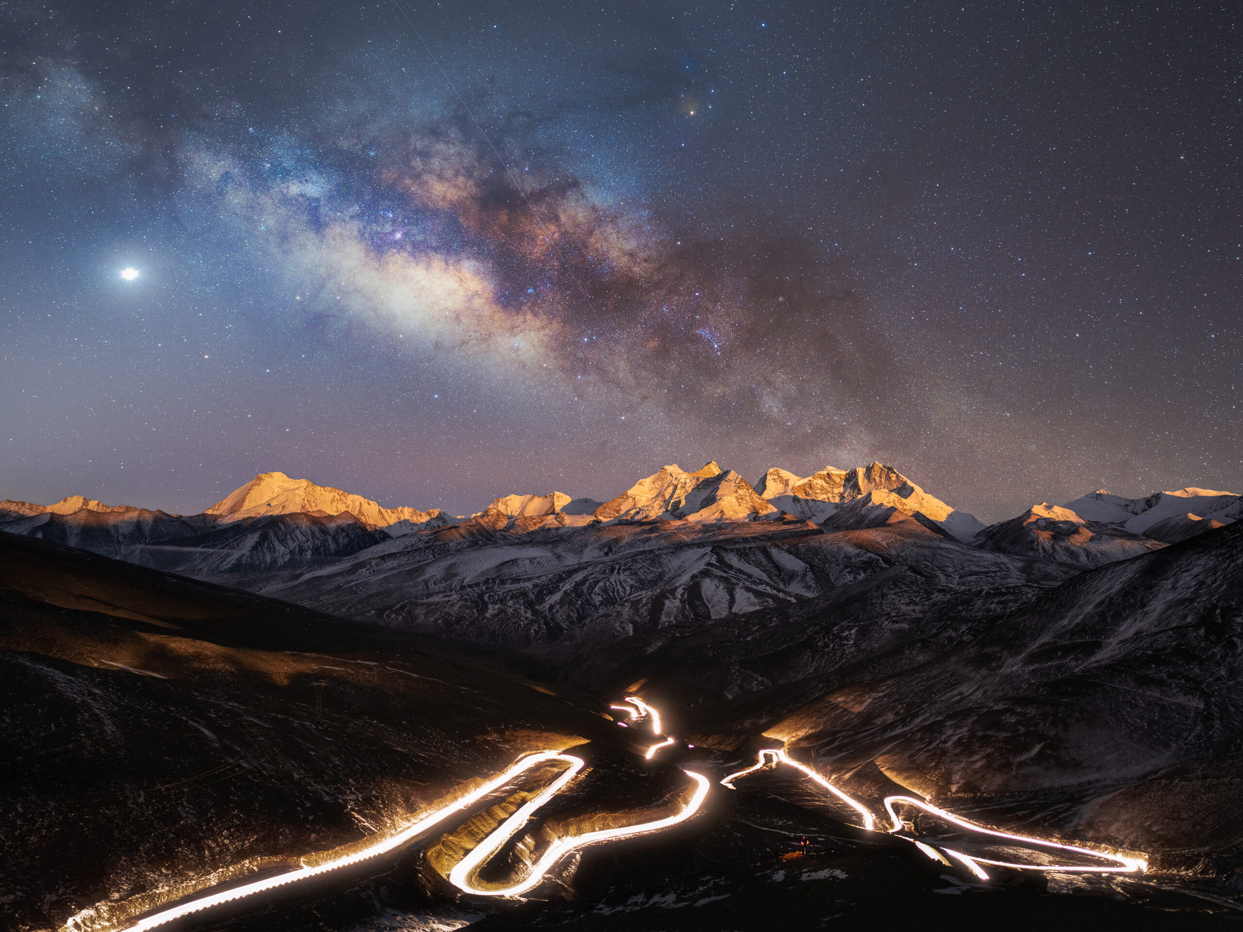 2022 Yılının Astronomi Fotoğrafçısından En İyi Fotoğraflar 16 PS 23174 43 The starry sky over the worlds highest national highway 1 scaled