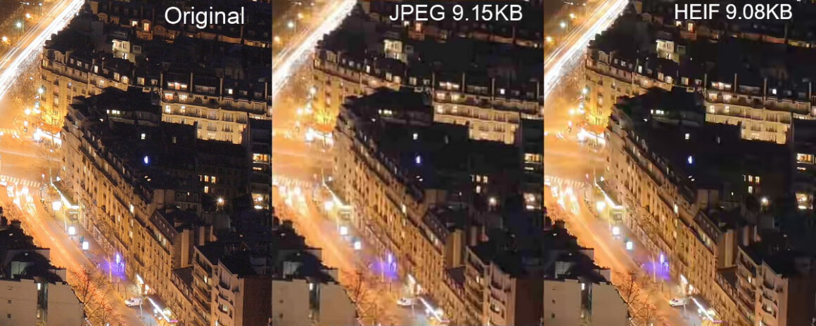 comparison between jpeg and heif