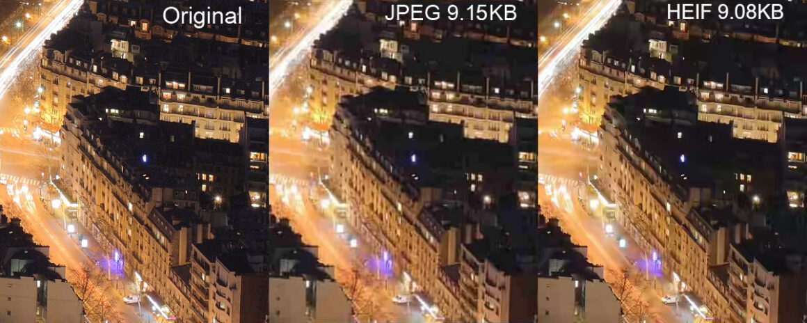 HEIC Dosyası Nedir? 3 comparison between jpeg and heif