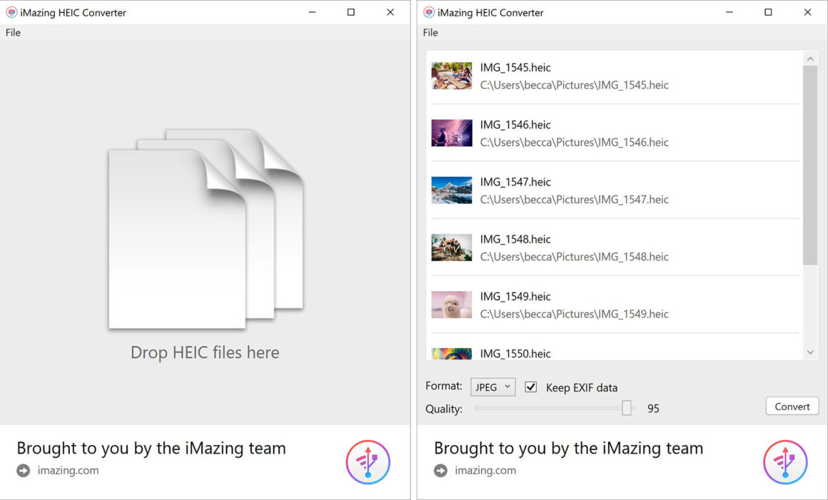 imazing heic converter screenshot