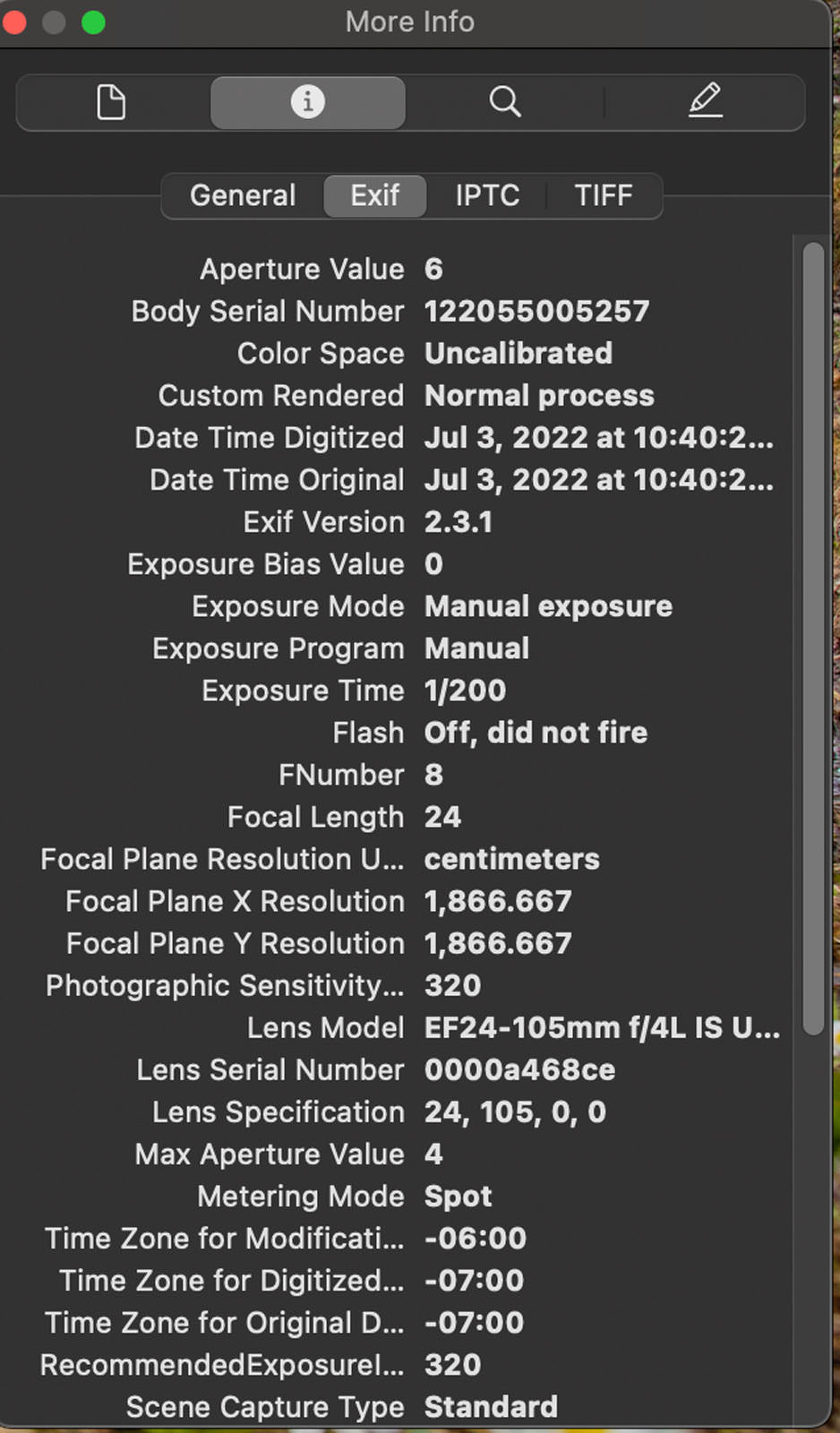 Dijital Fotoğraflarda EXIF Verisi Nedir? 6 mac 2 view
