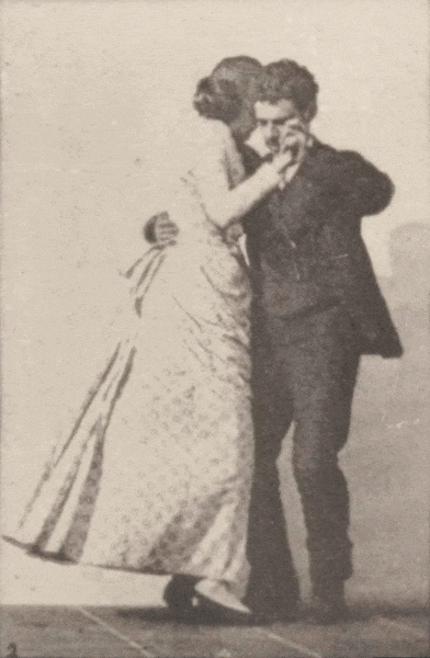 muybridge animation dancing man and woman