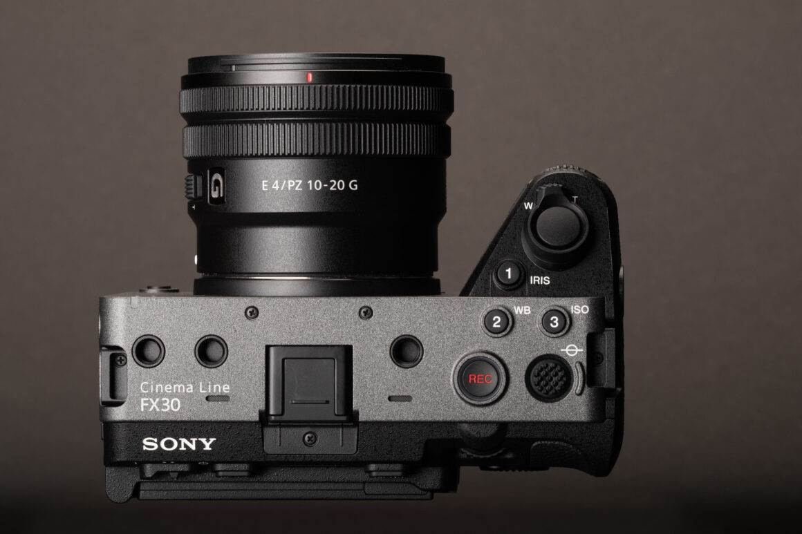 Sony FX30 top down