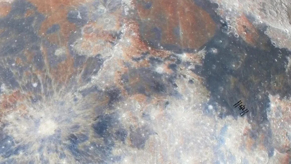 The International Space Station Transiting Tranquility Base by Andrew McCarthy Astronomy Photographer of the Year 2022 People and Space Winner