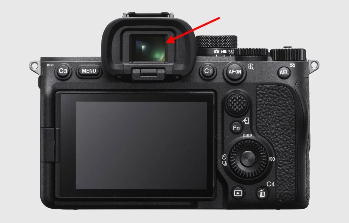 Aynasız Kamera nedir? 3 electronic viewfinder on a sony camera