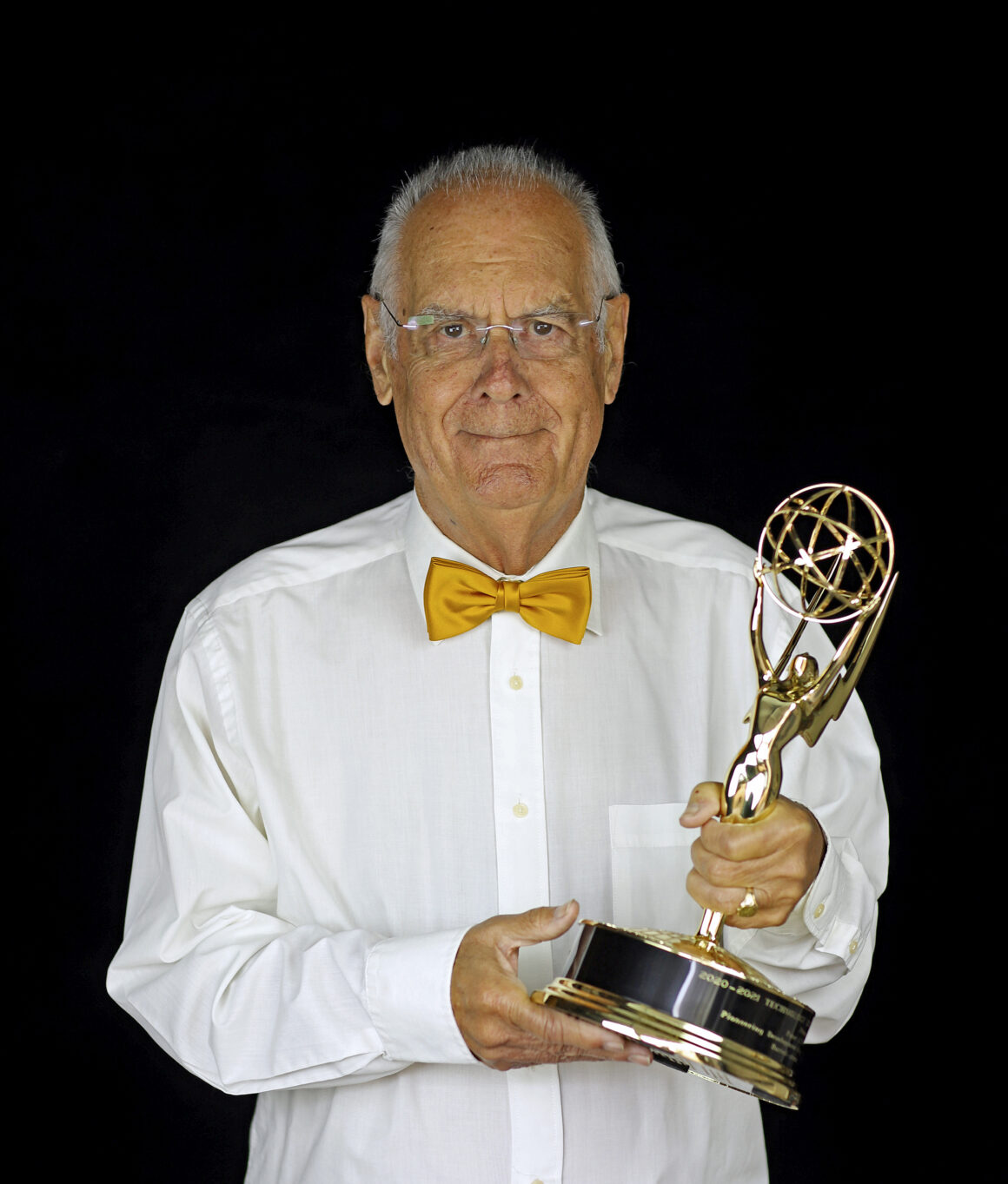 Peter JW Noble MBE with EMMY Award