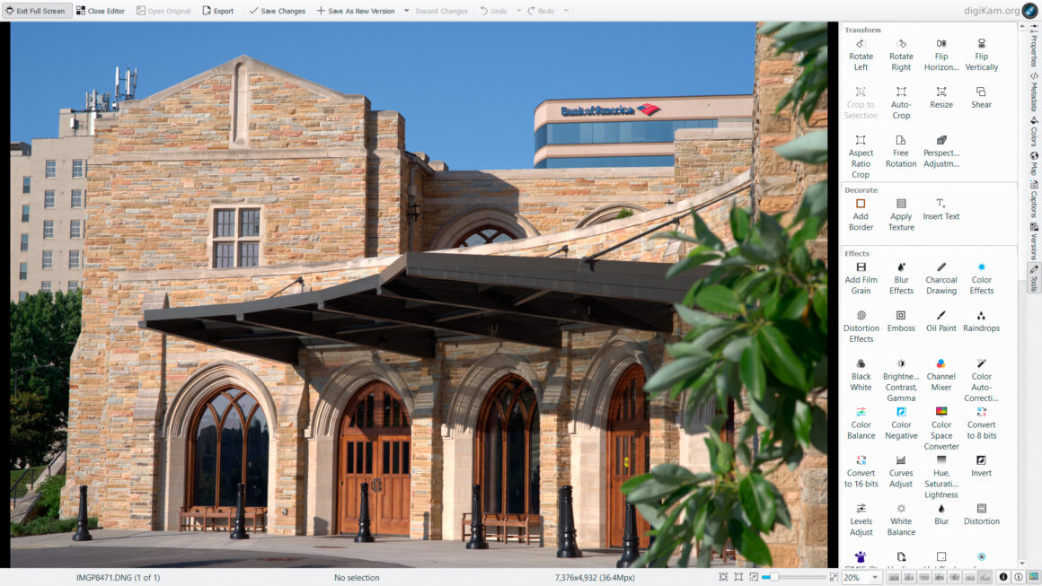 En iyi açık kaynaklı Lightroom alternatifleri 11 digikam ui screenshot