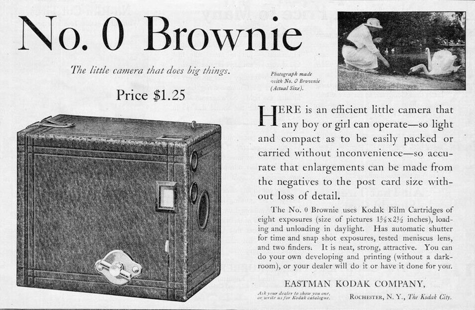 kodak no 0 brownie ad